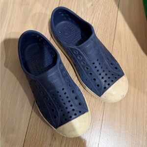 Native Shoes Navy and Cream Slip-On Water Sneakers